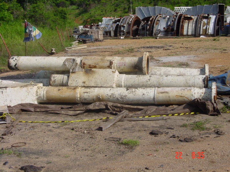 Recovered subsea pipeline sections