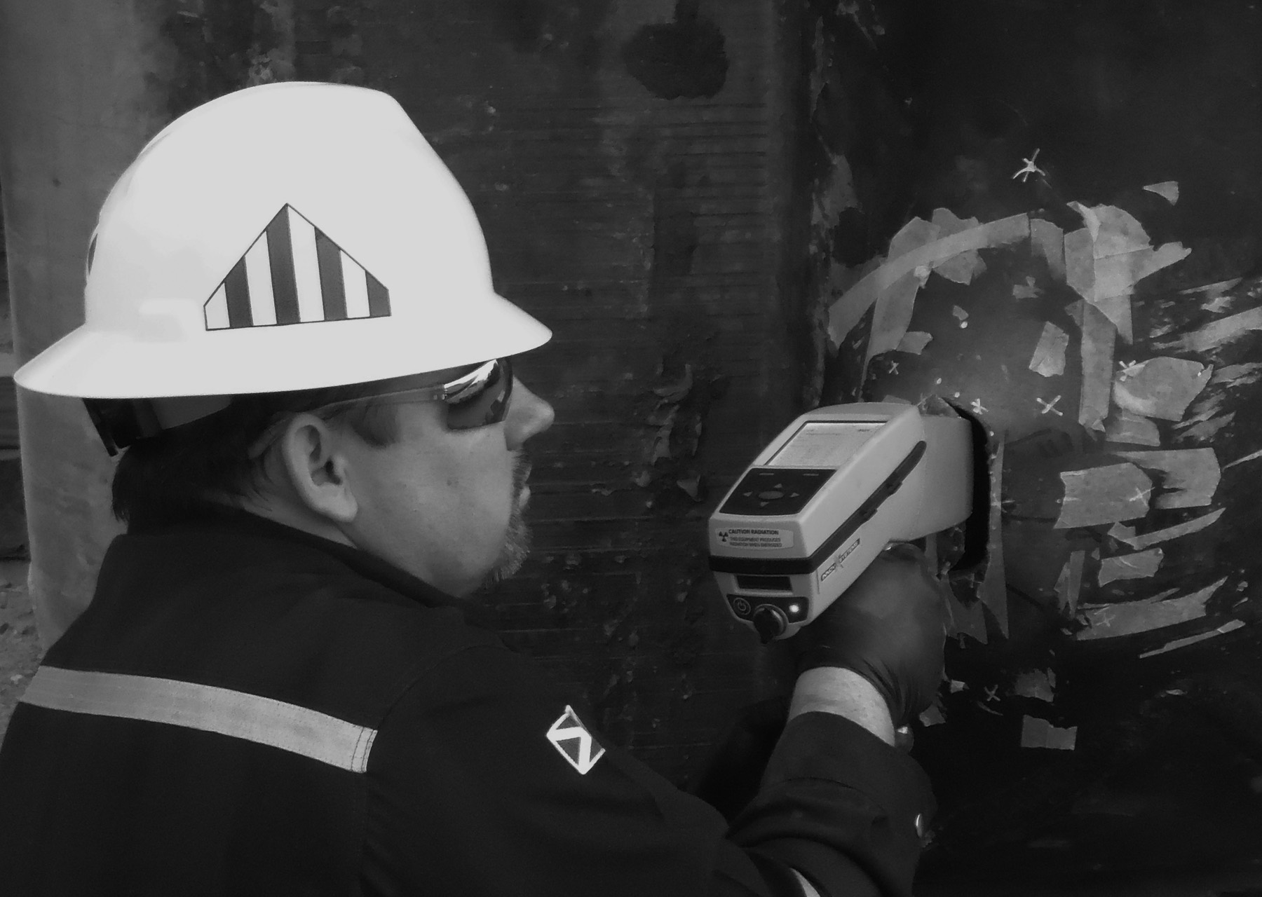 Hazardous waste handling in full PPE